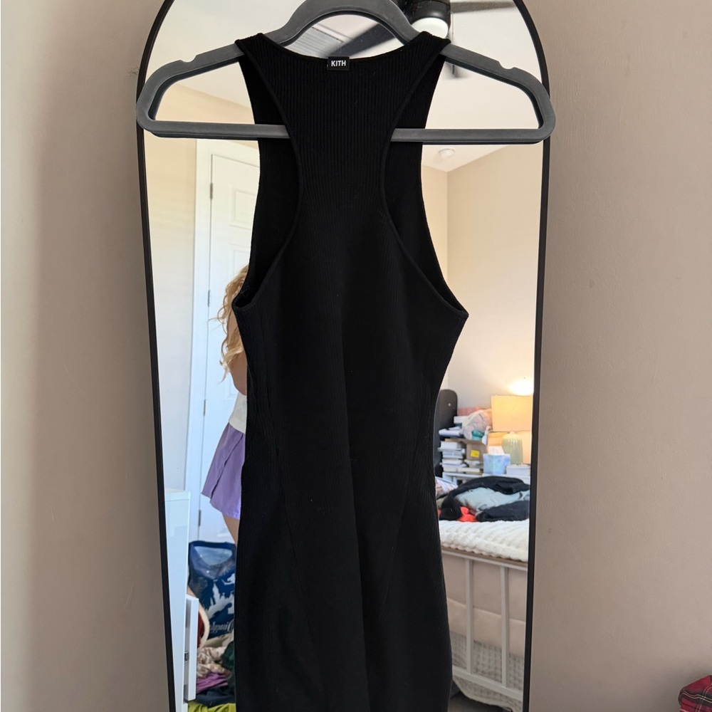 Kith Black Ribbed Racerback Mini Dress - Picture 7 of 7